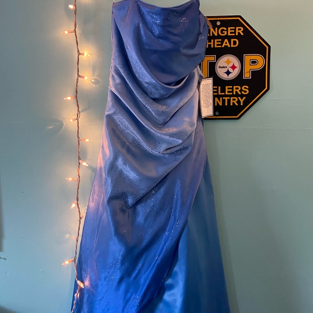Blue prom dress